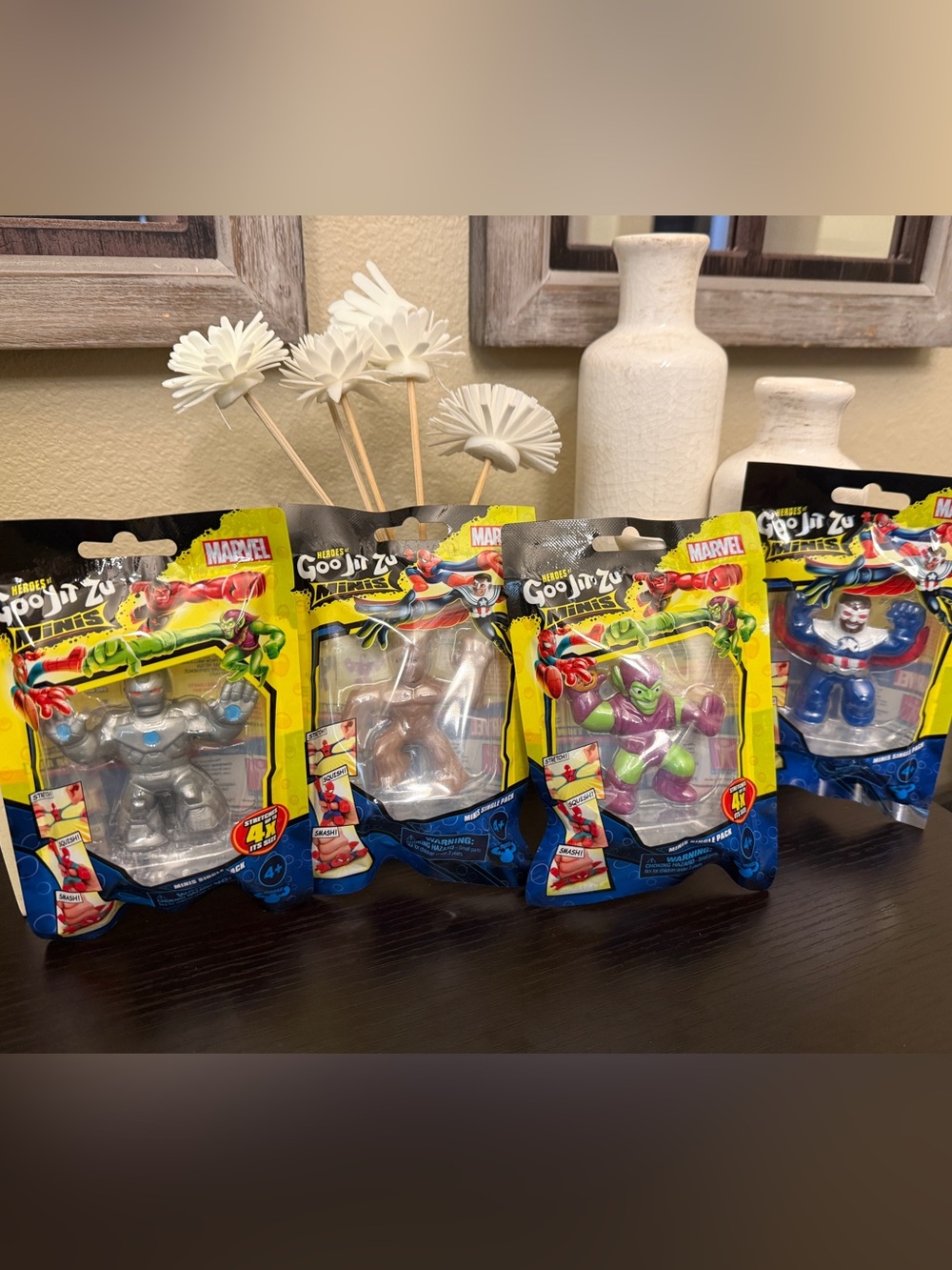 Marvel Goo Jit Zu Minis Action Figures Bundle of 4- New